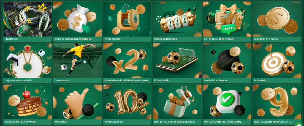 Qué bonos y promociones de Betwinner siguen disponibles